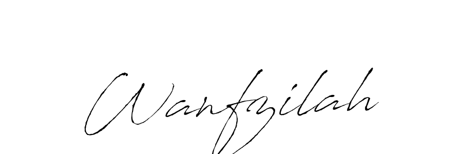 It looks lik you need a new signature style for name Wanfzilah. Design unique handwritten (Antro_Vectra) signature with our free signature maker in just a few clicks. Wanfzilah signature style 6 images and pictures png