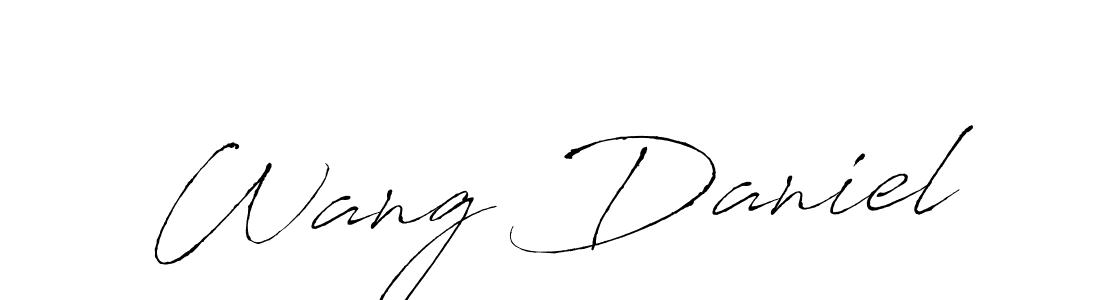 The best way (Antro_Vectra) to make a short signature is to pick only two or three words in your name. The name Wang Daniel include a total of six letters. For converting this name. Wang Daniel signature style 6 images and pictures png