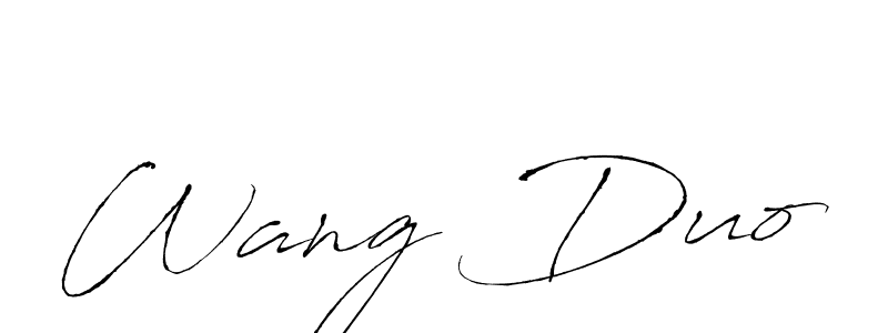 It looks lik you need a new signature style for name Wang Duo. Design unique handwritten (Antro_Vectra) signature with our free signature maker in just a few clicks. Wang Duo signature style 6 images and pictures png