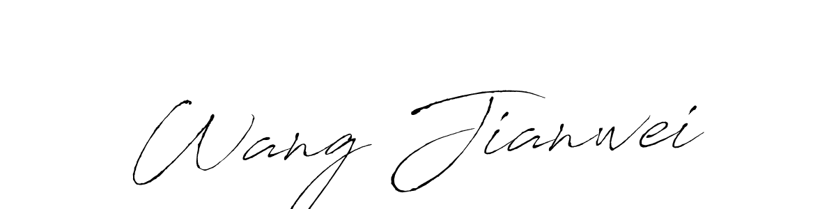 How to make Wang Jianwei signature? Antro_Vectra is a professional autograph style. Create handwritten signature for Wang Jianwei name. Wang Jianwei signature style 6 images and pictures png