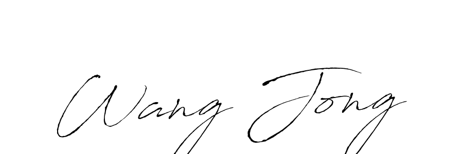 The best way (Antro_Vectra) to make a short signature is to pick only two or three words in your name. The name Wang Jong include a total of six letters. For converting this name. Wang Jong signature style 6 images and pictures png