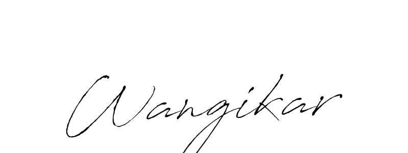 How to make Wangikar signature? Antro_Vectra is a professional autograph style. Create handwritten signature for Wangikar name. Wangikar signature style 6 images and pictures png