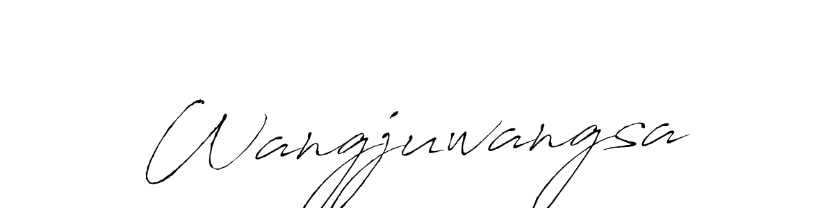 How to make Wangjuwangsa name signature. Use Antro_Vectra style for creating short signs online. This is the latest handwritten sign. Wangjuwangsa signature style 6 images and pictures png