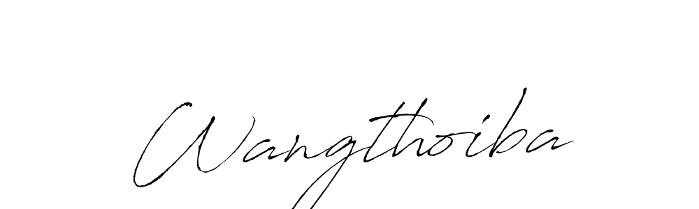 Antro_Vectra is a professional signature style that is perfect for those who want to add a touch of class to their signature. It is also a great choice for those who want to make their signature more unique. Get Wangthoiba name to fancy signature for free. Wangthoiba signature style 6 images and pictures png