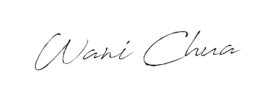 if you are searching for the best signature style for your name Wani Chua. so please give up your signature search. here we have designed multiple signature styles  using Antro_Vectra. Wani Chua signature style 6 images and pictures png