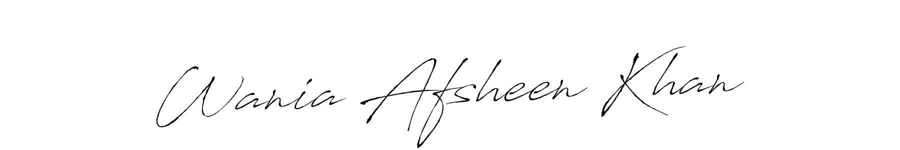 Wania Afsheen Khan stylish signature style. Best Handwritten Sign (Antro_Vectra) for my name. Handwritten Signature Collection Ideas for my name Wania Afsheen Khan. Wania Afsheen Khan signature style 6 images and pictures png