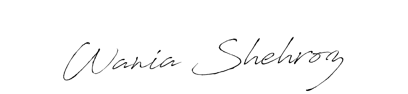 Make a beautiful signature design for name Wania Shehroz. Use this online signature maker to create a handwritten signature for free. Wania Shehroz signature style 6 images and pictures png