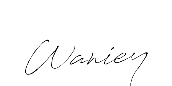 How to Draw Waniey signature style? Antro_Vectra is a latest design signature styles for name Waniey. Waniey signature style 6 images and pictures png