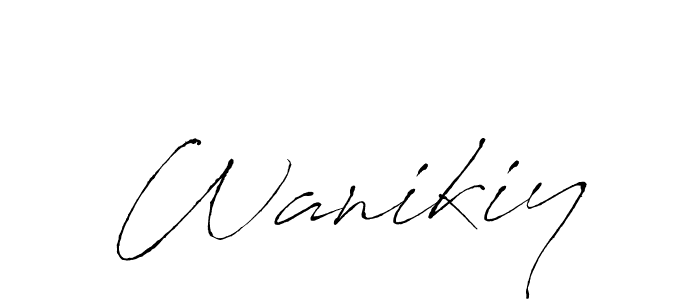 You can use this online signature creator to create a handwritten signature for the name Wanikiy. This is the best online autograph maker. Wanikiy signature style 6 images and pictures png