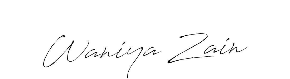 Antro_Vectra is a professional signature style that is perfect for those who want to add a touch of class to their signature. It is also a great choice for those who want to make their signature more unique. Get Waniya Zain name to fancy signature for free. Waniya Zain signature style 6 images and pictures png