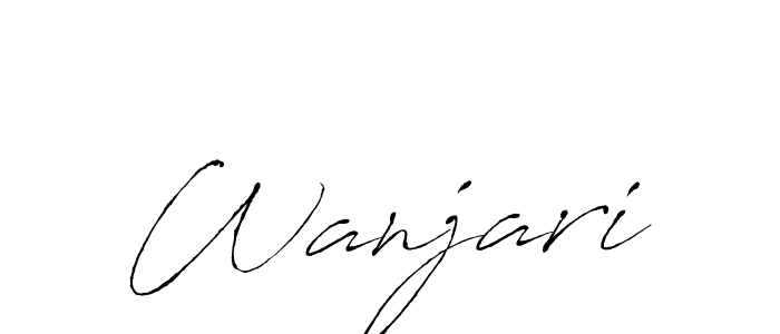 Make a beautiful signature design for name Wanjari. Use this online signature maker to create a handwritten signature for free. Wanjari signature style 6 images and pictures png