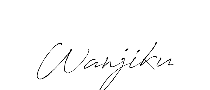 Wanjiku stylish signature style. Best Handwritten Sign (Antro_Vectra) for my name. Handwritten Signature Collection Ideas for my name Wanjiku. Wanjiku signature style 6 images and pictures png
