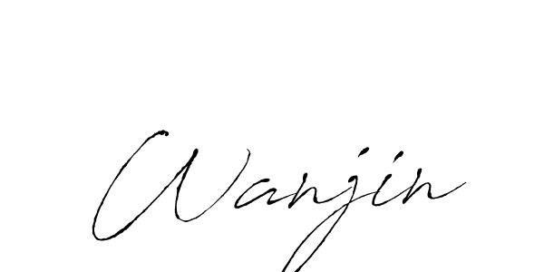 Once you've used our free online signature maker to create your best signature Antro_Vectra style, it's time to enjoy all of the benefits that Wanjin name signing documents. Wanjin signature style 6 images and pictures png