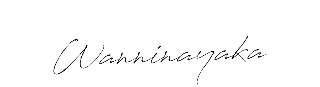 Wanninayaka stylish signature style. Best Handwritten Sign (Antro_Vectra) for my name. Handwritten Signature Collection Ideas for my name Wanninayaka. Wanninayaka signature style 6 images and pictures png