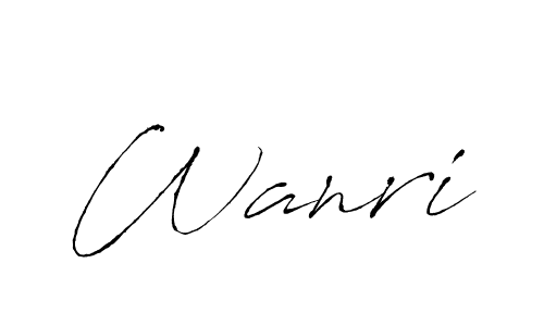 if you are searching for the best signature style for your name Wanri. so please give up your signature search. here we have designed multiple signature styles  using Antro_Vectra. Wanri signature style 6 images and pictures png