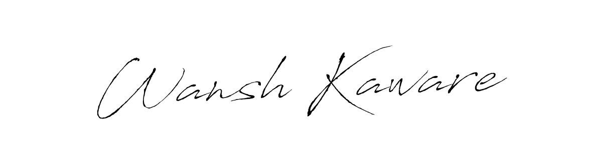 Once you've used our free online signature maker to create your best signature Antro_Vectra style, it's time to enjoy all of the benefits that Wansh Kaware name signing documents. Wansh Kaware signature style 6 images and pictures png