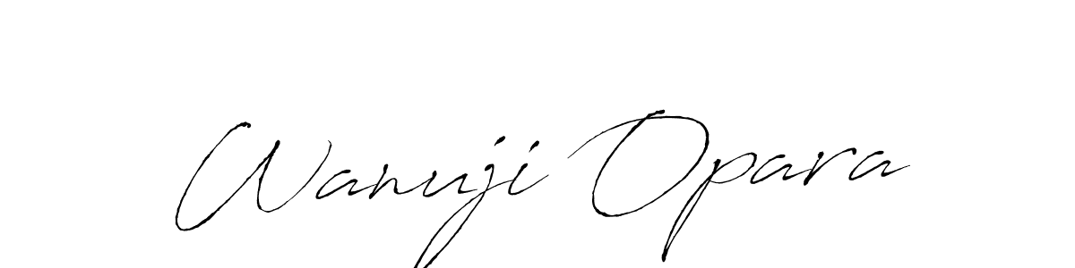How to Draw Wanuji Opara signature style? Antro_Vectra is a latest design signature styles for name Wanuji Opara. Wanuji Opara signature style 6 images and pictures png