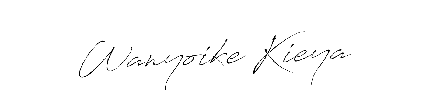 Make a beautiful signature design for name Wanyoike Kieya. Use this online signature maker to create a handwritten signature for free. Wanyoike Kieya signature style 6 images and pictures png