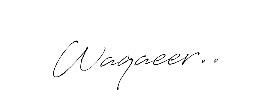 Make a beautiful signature design for name Waqaeer... With this signature (Antro_Vectra) style, you can create a handwritten signature for free. Waqaeer.. signature style 6 images and pictures png