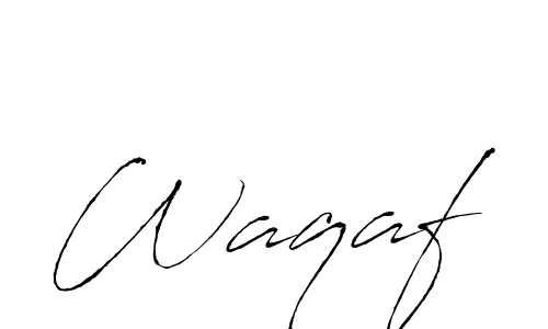 How to Draw Waqaf signature style? Antro_Vectra is a latest design signature styles for name Waqaf. Waqaf signature style 6 images and pictures png