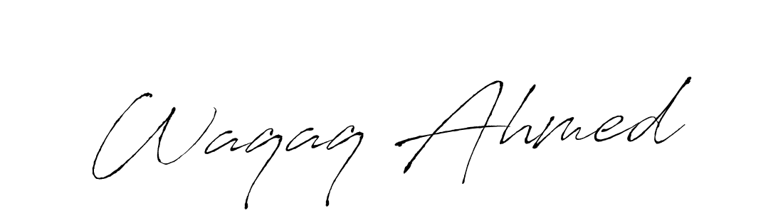 Create a beautiful signature design for name Waqaq Ahmed. With this signature (Antro_Vectra) fonts, you can make a handwritten signature for free. Waqaq Ahmed signature style 6 images and pictures png