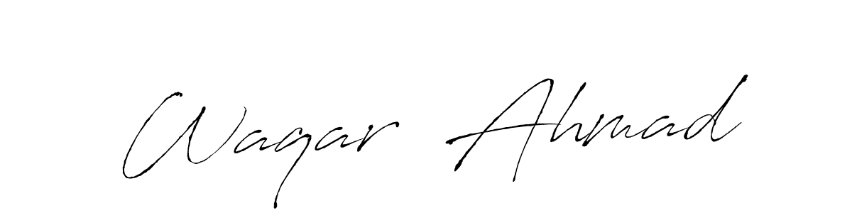 You should practise on your own different ways (Antro_Vectra) to write your name (Waqar  Ahmad) in signature. don't let someone else do it for you. Waqar  Ahmad signature style 6 images and pictures png