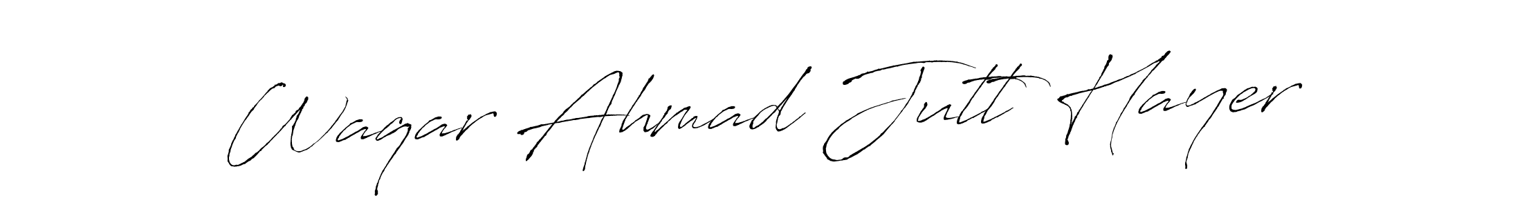 Also we have Waqar Ahmad Jutt Hayer name is the best signature style. Create professional handwritten signature collection using Antro_Vectra autograph style. Waqar Ahmad Jutt Hayer signature style 6 images and pictures png