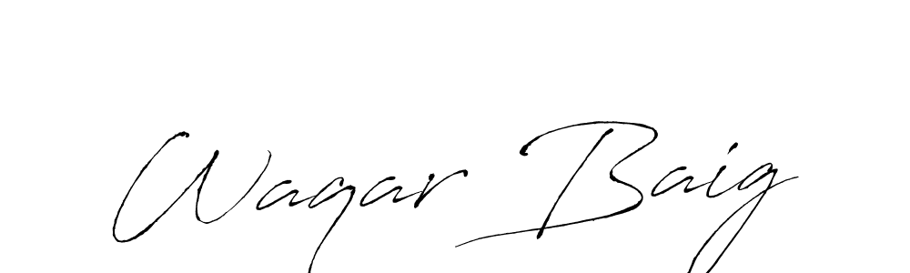 You should practise on your own different ways (Antro_Vectra) to write your name (Waqar Baig) in signature. don't let someone else do it for you. Waqar Baig signature style 6 images and pictures png