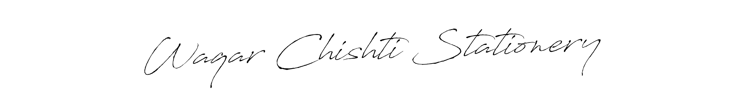 It looks lik you need a new signature style for name Waqar Chishti Stationery. Design unique handwritten (Antro_Vectra) signature with our free signature maker in just a few clicks. Waqar Chishti Stationery signature style 6 images and pictures png