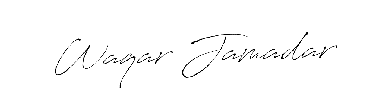 Also we have Waqar Jamadar name is the best signature style. Create professional handwritten signature collection using Antro_Vectra autograph style. Waqar Jamadar signature style 6 images and pictures png