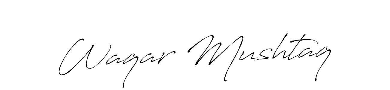 This is the best signature style for the Waqar Mushtaq name. Also you like these signature font (Antro_Vectra). Mix name signature. Waqar Mushtaq signature style 6 images and pictures png