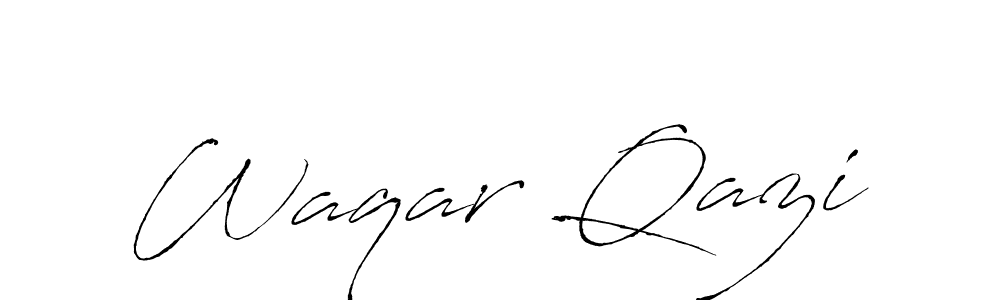 This is the best signature style for the Waqar Qazi name. Also you like these signature font (Antro_Vectra). Mix name signature. Waqar Qazi signature style 6 images and pictures png