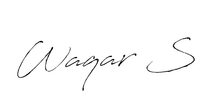 This is the best signature style for the Waqar S name. Also you like these signature font (Antro_Vectra). Mix name signature. Waqar S signature style 6 images and pictures png