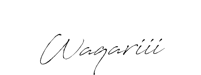The best way (Antro_Vectra) to make a short signature is to pick only two or three words in your name. The name Waqariii include a total of six letters. For converting this name. Waqariii signature style 6 images and pictures png