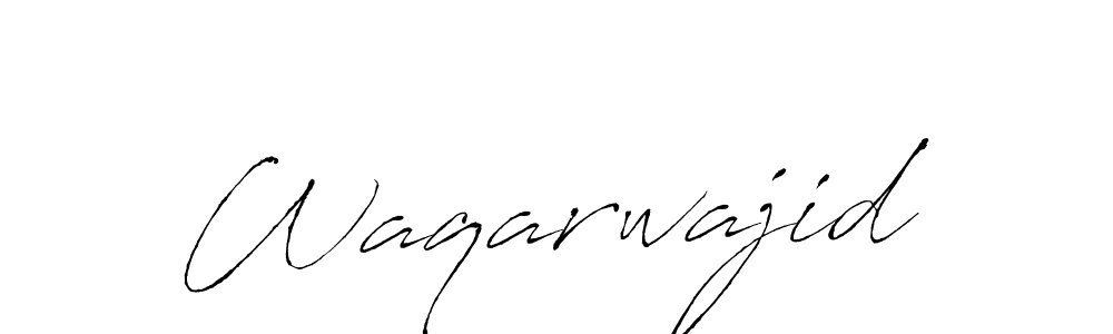 Make a beautiful signature design for name Waqarwajid. With this signature (Antro_Vectra) style, you can create a handwritten signature for free. Waqarwajid signature style 6 images and pictures png