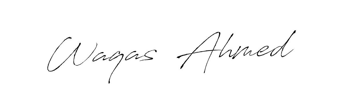 How to make Waqas  Ahmed signature? Antro_Vectra is a professional autograph style. Create handwritten signature for Waqas  Ahmed name. Waqas  Ahmed signature style 6 images and pictures png