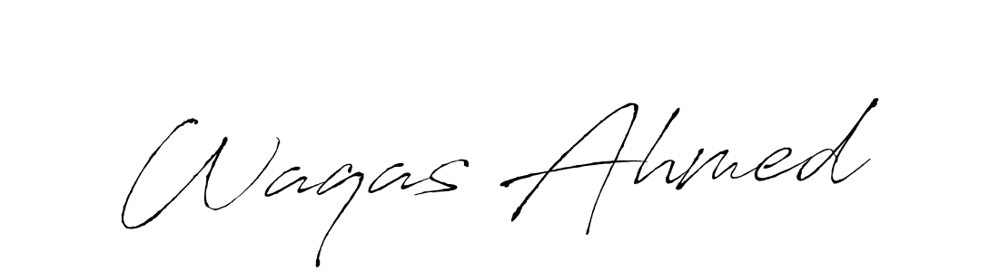 Design your own signature with our free online signature maker. With this signature software, you can create a handwritten (Antro_Vectra) signature for name Waqas Ahmed. Waqas Ahmed signature style 6 images and pictures png