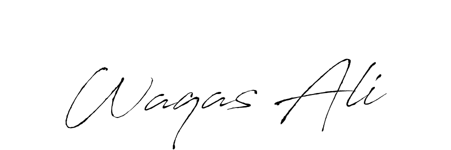 Design your own signature with our free online signature maker. With this signature software, you can create a handwritten (Antro_Vectra) signature for name Waqas Ali. Waqas Ali signature style 6 images and pictures png