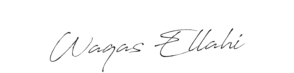 Create a beautiful signature design for name Waqas Ellahi. With this signature (Antro_Vectra) fonts, you can make a handwritten signature for free. Waqas Ellahi signature style 6 images and pictures png