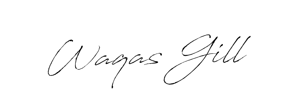 How to Draw Waqas Gill signature style? Antro_Vectra is a latest design signature styles for name Waqas Gill. Waqas Gill signature style 6 images and pictures png