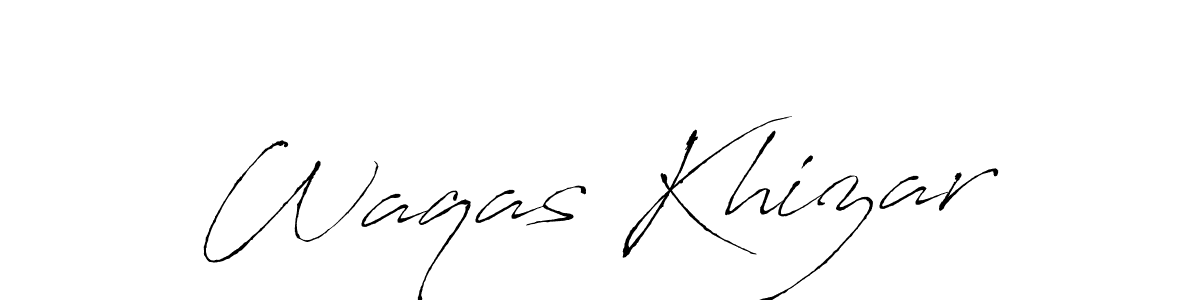 Similarly Antro_Vectra is the best handwritten signature design. Signature creator online .You can use it as an online autograph creator for name Waqas Khizar. Waqas Khizar signature style 6 images and pictures png