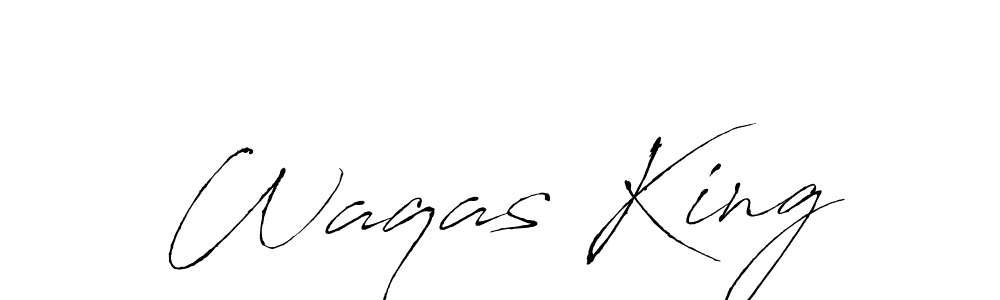 Similarly Antro_Vectra is the best handwritten signature design. Signature creator online .You can use it as an online autograph creator for name Waqas King. Waqas King signature style 6 images and pictures png