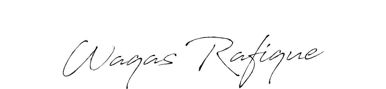 Use a signature maker to create a handwritten signature online. With this signature software, you can design (Antro_Vectra) your own signature for name Waqas Rafique. Waqas Rafique signature style 6 images and pictures png