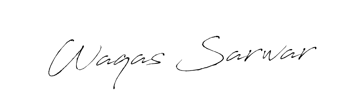 You should practise on your own different ways (Antro_Vectra) to write your name (Waqas Sarwar) in signature. don't let someone else do it for you. Waqas Sarwar signature style 6 images and pictures png