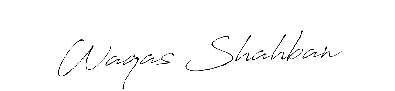 Design your own signature with our free online signature maker. With this signature software, you can create a handwritten (Antro_Vectra) signature for name Waqas Shahban. Waqas Shahban signature style 6 images and pictures png