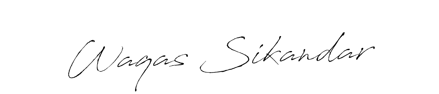 if you are searching for the best signature style for your name Waqas Sikandar. so please give up your signature search. here we have designed multiple signature styles  using Antro_Vectra. Waqas Sikandar signature style 6 images and pictures png