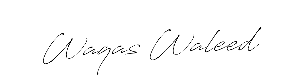 How to make Waqas Waleed name signature. Use Antro_Vectra style for creating short signs online. This is the latest handwritten sign. Waqas Waleed signature style 6 images and pictures png