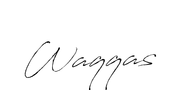 How to make Waqqas signature? Antro_Vectra is a professional autograph style. Create handwritten signature for Waqqas name. Waqqas signature style 6 images and pictures png