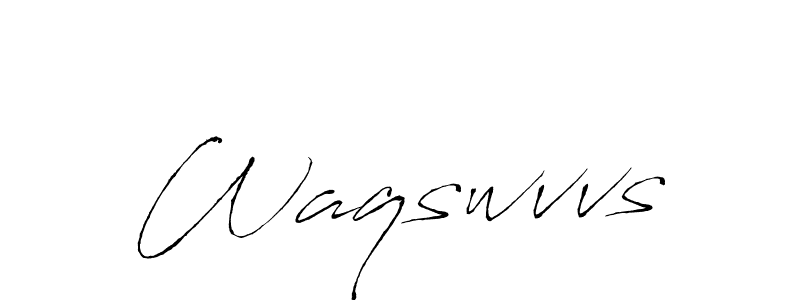 Make a beautiful signature design for name Waqswvvs. With this signature (Antro_Vectra) style, you can create a handwritten signature for free. Waqswvvs signature style 6 images and pictures png
