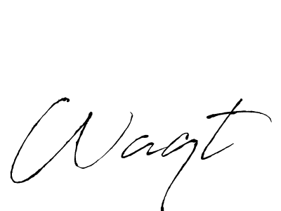 How to make Waqt signature? Antro_Vectra is a professional autograph style. Create handwritten signature for Waqt name. Waqt signature style 6 images and pictures png